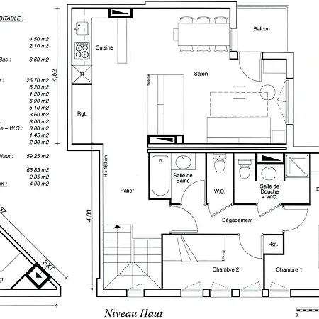 Duplex Moderne Proche Pistes, Balcon, Cuisine Equipee, Pour 7 Pers - Fr-1-455-181